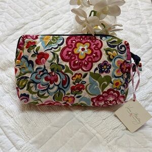 Vera Bradley Hope Garden Medium Cosmetic Bag Pouch NWT